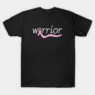 Warrior T-shirt, Breast Cancer Awareness Tee, Pink Ribbon Shirt, October Tees, Cancer Survivor Gift, Pink October Shirt, Women Graphic Tee T-Shirt